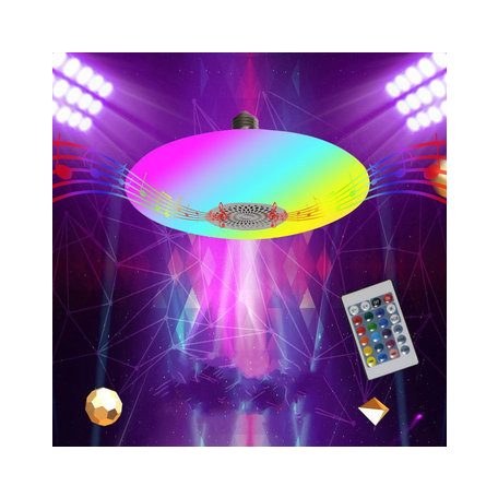 E27 RGB Bluetooth UFO lámpa hangszóróval + távirányítóval – 48W