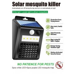 Kültéri napelemes szúnyogirtó + lámpa