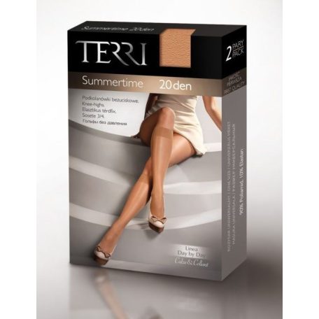 TERRI - Summertime 20 denes térdfix lábujj megerősítéssel, elasztikus szegéllyel